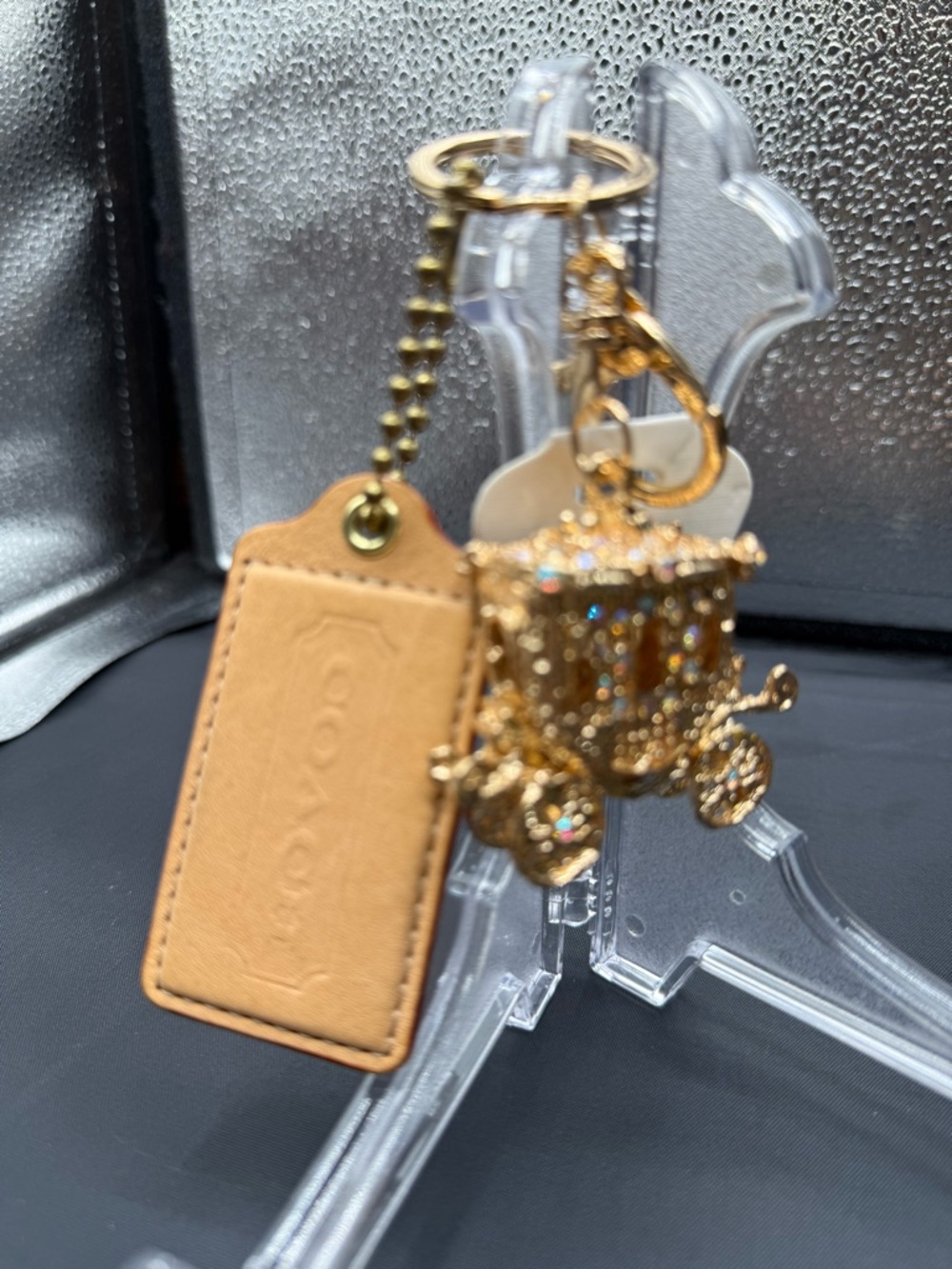 Coach authentic hangtag with unbranded key chain